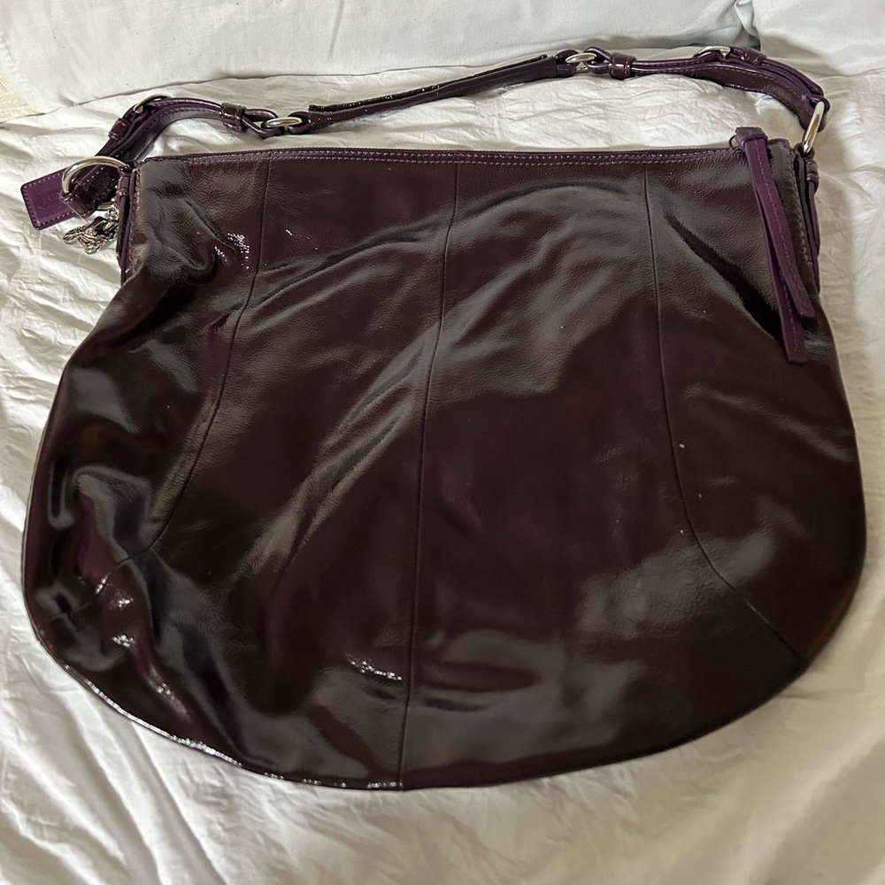 Coach Deep Eggplant Soho XL Rare/Retired Leather